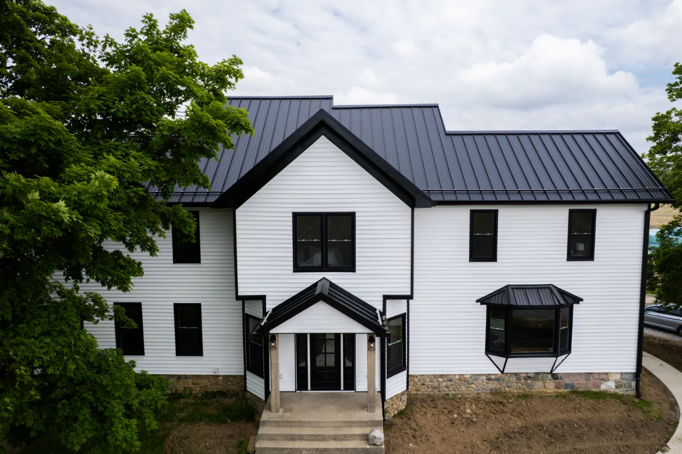 Fiber cement siding installed on a Station Hill home